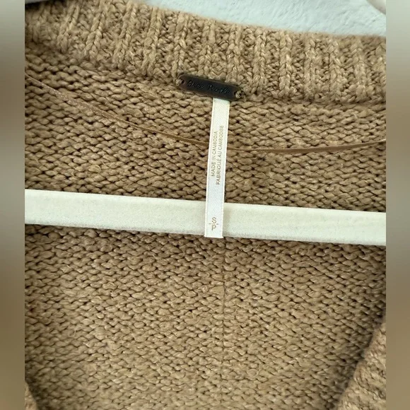 Free People Brookside Tunic Scoop Neck Sweater Small - Picture 4 of 9